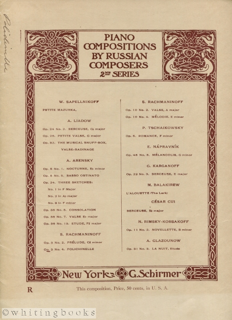 Image for Polichinelle Op. 3 No. 4 - Piano Compositions by Russian Composers, 2nd Series Polichinelle Op. 3 No. 4 - Piano Compositions by Russian Composers, 2nd Series
