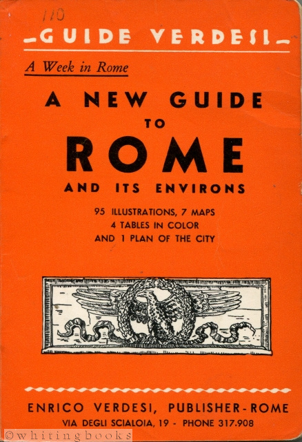 Guide Verdesi - A Week in Rome: A New Guide to Rome and Its Environs